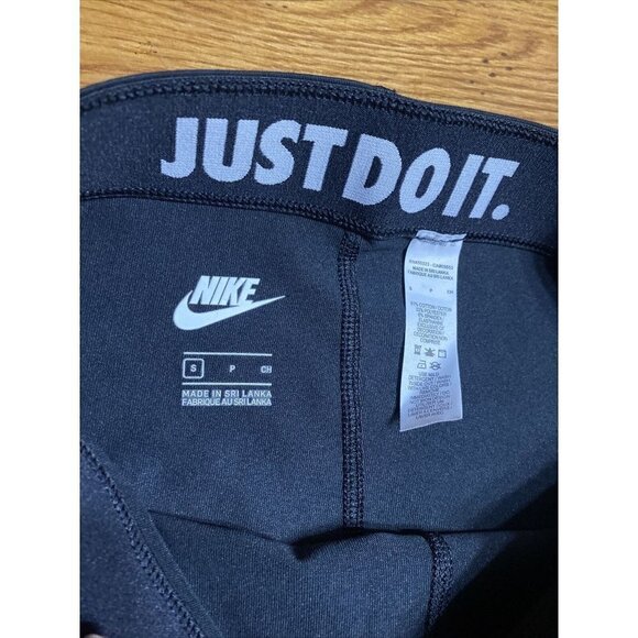 Nike NSW Metallic GX Leggings with Gold Nike and Swoosh Logos - Size Small - Picture 7 of 9